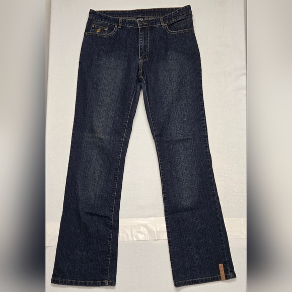 Rocawear 13/14 Jeans Straight Mid Rise Long Length 5 Pocket Zipper Fly - Picture 1 of 4